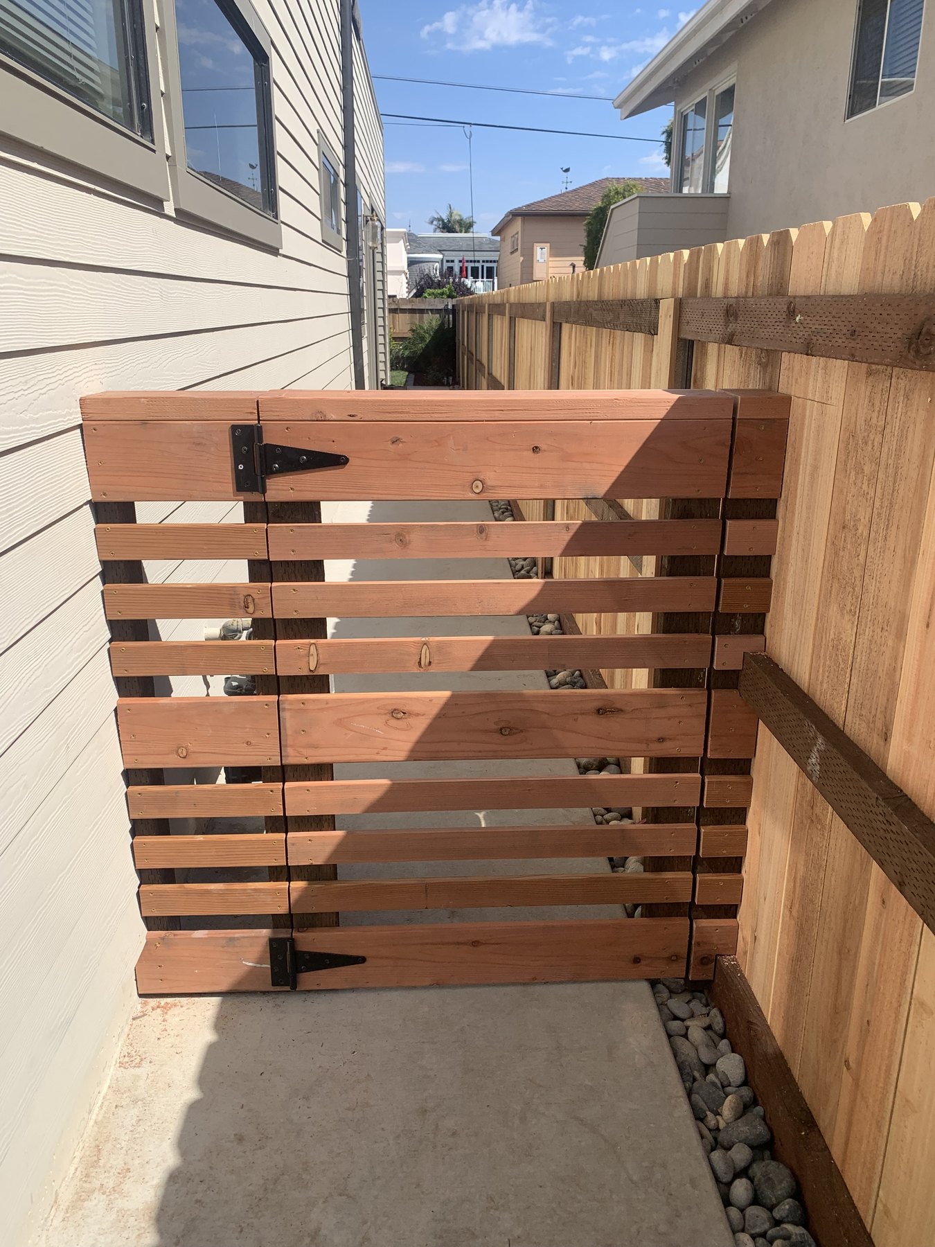 Fence Installation: Finished gate